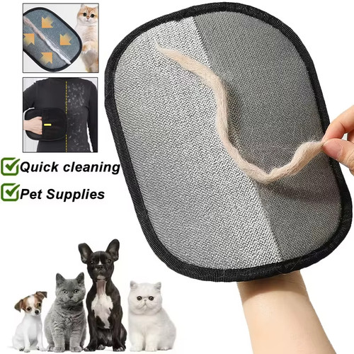 Pet hair remover glove - remover, –